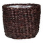 Košík z vodního hyacintu 505 hnědý 20 - s fóliovou vložkou