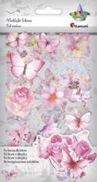 Naklejki foliowe 4 plansze motyle, kwiaty