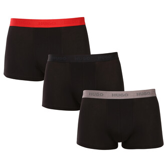 3PACK pánské boxerky HUGO černé (50532611 009) XL