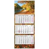 Kalendarz 2026 trójdzielny główka płaska Jesień