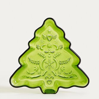 Mísa VARI | tvar vánoční stromek, zelený | 22x21 cm | 760594