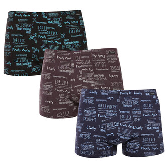 3PACK pánské boxerky Andrie vícebarevné (PS 5787) XL