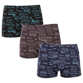 3PACK pánské boxerky Andrie vícebarevné (PS 5787) 3XL