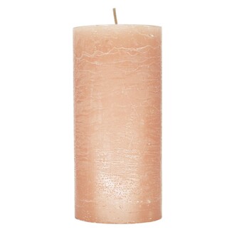ARÔME Rustikální svíčka 7x15cm Obyčejná barva Korálově červená