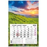 Kalendarz 2026 jednodzielny gł. płaska Bieszczady