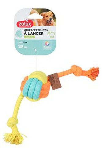 Hračka pes TWIST Míček na laně 29cm Zolux