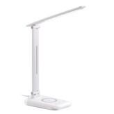 LED stolní lampa Immax LUMI s Qi bezdrátovým nabíjením, bílá