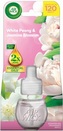 Air Wick Essential Oils White Peony & Jasmine Blossom - Pivoňka a jasmínový květ elektrický osvěžovač náhradní náplň 19 ml