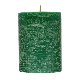 ARÔME Rustikální svíčka 7x10cm Obyčejná barva Zelená
