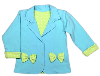 Kabátek/sáčko NICOL KVĚTINKA - sv. modrá, vel. 92; 92 (18-24m)