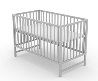 Postýlka pro miminko Nature 120x60cm - šedá; šedá