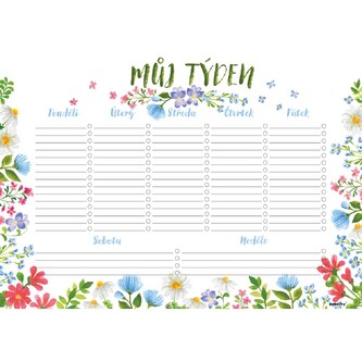 Baloušek Tisk - Týdenní plánovač - A4 - Luční