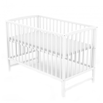 Postýlka pro miminko ANNA 120x60cm - bílá; bílá