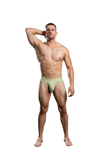 Pánské slipy Andrew Christian zelené ALMOST NAKED BAMBOO (93713-PIS) L