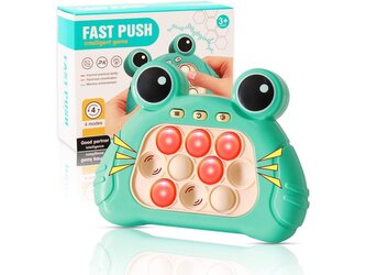 Leventi Fast push puzzle game - pop it hra -žába  modrá