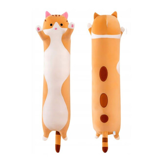 Leventi Plyšová kočka dlouhá 50 cm - hnědá