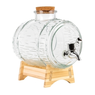 DuraHome Skleněný soudek ŠTĚSTÍ 2000ml DuraHome Skleněný soudek ŠTĚSTÍ 2000ml