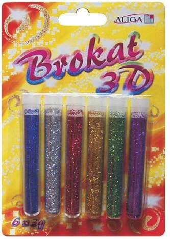 Brokat dekor. 6-kol. 3g. blist., Aliga