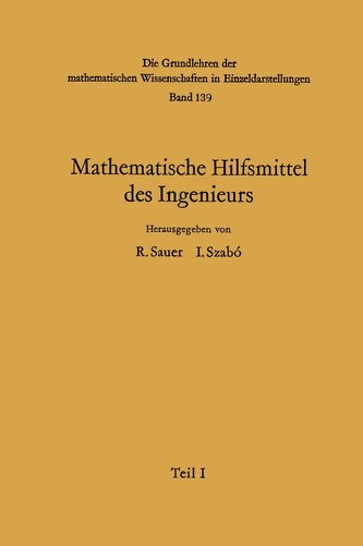 Mathematische Hilfsmittel des Ingenieurs Mathematische Hilfsmittel des Ingenieurs