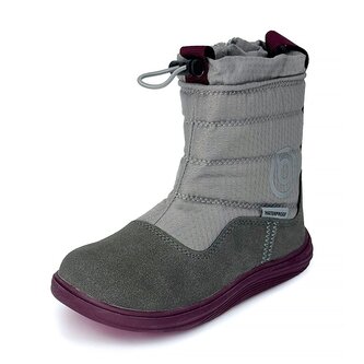 Dětské zimní barefoot boty s membránou Bugga RUBA Grey B00197-09 - 32