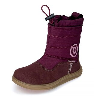 Dívčí zimní barefoot boty s membránou Bugga RUBA Fuchsia B00197-07 - 28