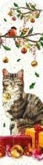 Zakładka tradycyjna Boże Narodzenie Kot