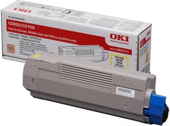 OKI Žlutý toner do C5850/5950/MC560 (6 000 stránek) OKI Žlutý toner do C5850/5950/MC560 (6 000 stránek)