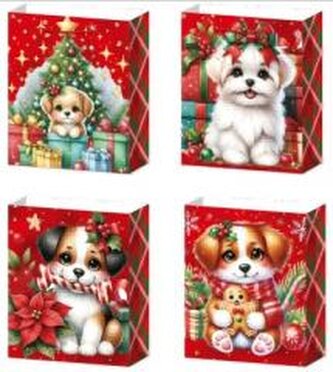 Torebka prezentowa L Boże Narodzenie platera mix