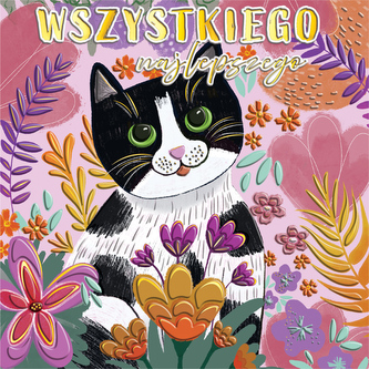 KARNET OKAZ 150X150 Z KOP KOT FIOLET HE