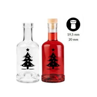 DuraHome Láhev Gin, 250 ml, stromeček, černá DuraHome Láhev Gin, 250 ml, stromeček, černá