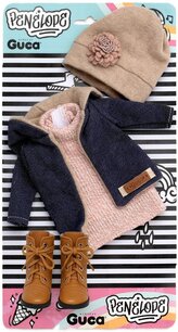 Guca P857 obleček pro panenku PENELOPE velikosti 34 cm s botičkami