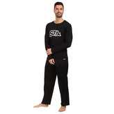 Pánské pyžamo Styx černé (PDP960) XXL
