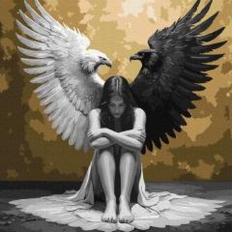 Malowanie po numerach - Dwie strony duszy metal