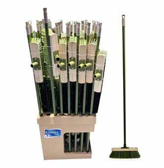 Koště GARDEN 30cm s tyčí 130cm dřevo (display 36ks)