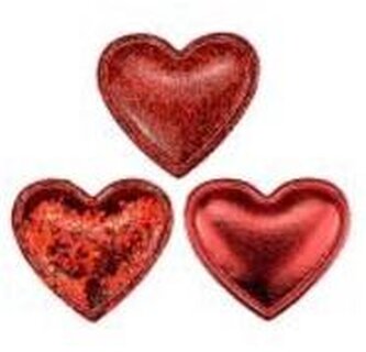 Dekoracje samoprzylepne serca 12szt