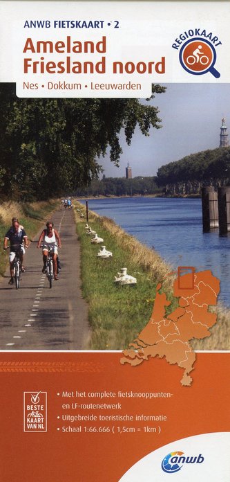 Ameland - Friesland noord (Nes / Dokkum / Leeuwarden) 1 : 66 000