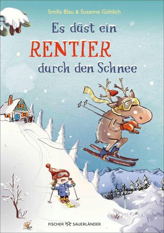 Es düst ein Rentier durch den Schnee