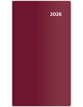 Kapesní diář 2026 - Turínský dvoutýdenník - bordó