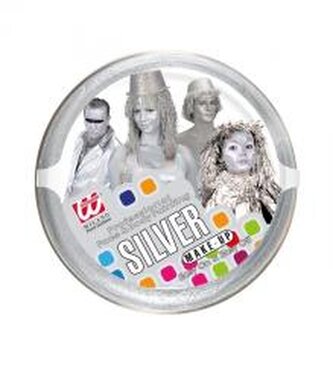 Farba do makijażu srebrna