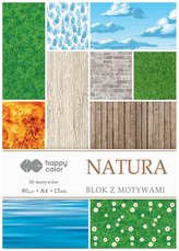 Podložka s prírodnými motívmi A4/15K 80g HAPPY COLOR