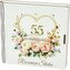 Pudełko drewniane z książeczką 55 rocznica ślubu (15x15x2cm)