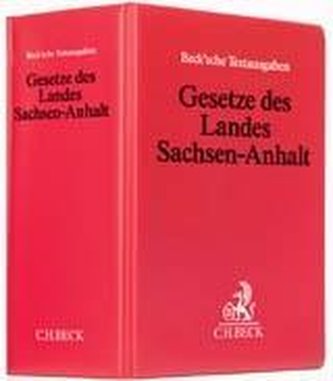 Gesetze des Landes Sachsen-Anhalt (ohne Fortsetzungsnotierung). Inkl. 71. Ergänzungslieferung