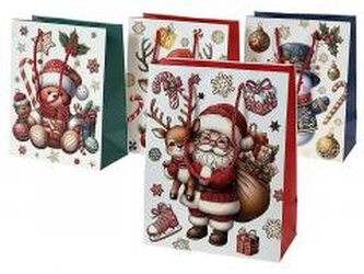 Torebka prezentowa Boże Narodzenie 23x18x9cm MIX