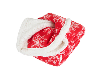 B.E.S. - Petrovice, s.r.o. Deka s beránkem Buffalo 150x200 - Vločky červené