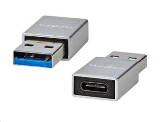 Adaptér NEDIS CCGB60925GY USB-A (M) - USB-C (F) 3.2 černý