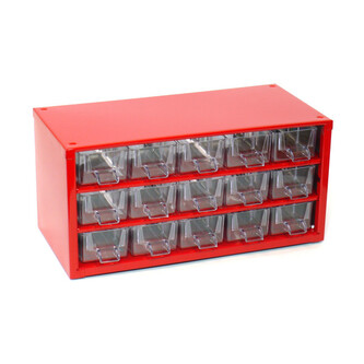 TOKOZ - Zásuvkový organizér 03 / 15S - RAL 3002 - Červená