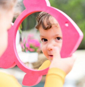 Splash About Zrcátko do vody Pink & White Fish