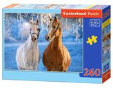 Puzzle 260 zimných koníkov CASTOR