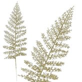 Větvičky kapradiny 45cm zlaté sada 3ks, vánoční dekorace