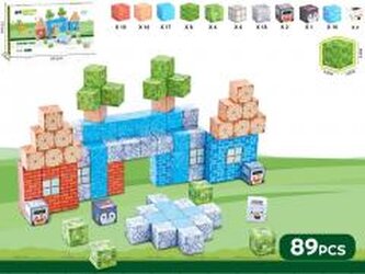 Klocki magnetyczne kostki 3D 89el